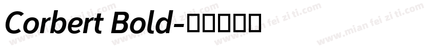 Corbert Bold字体转换
